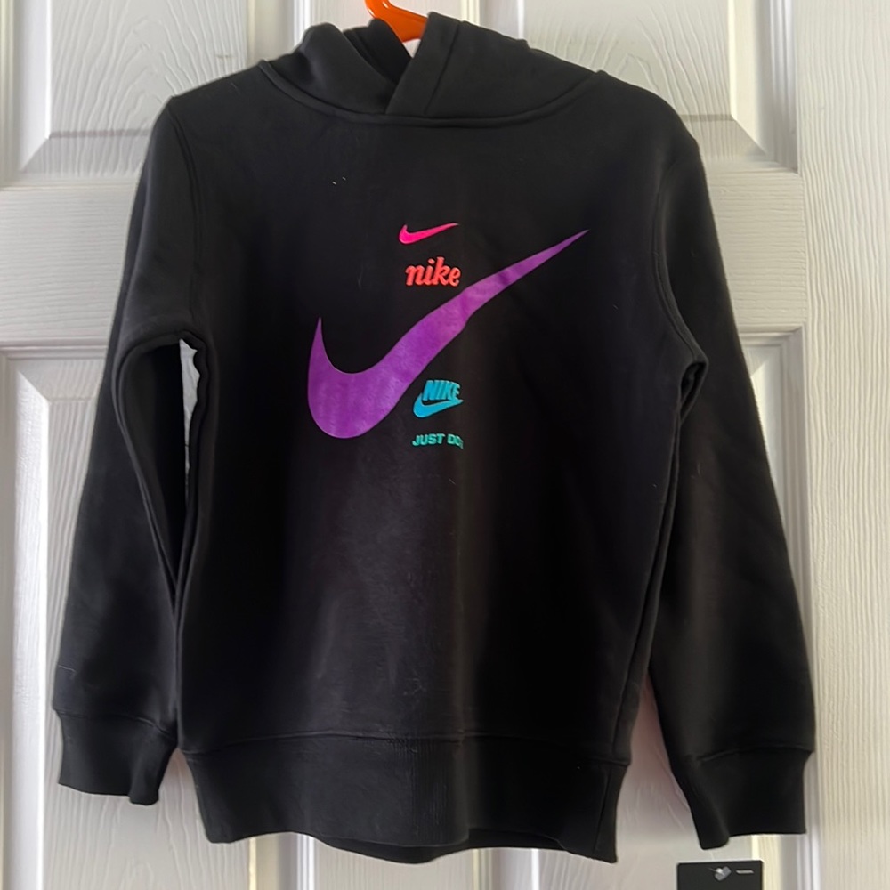 6x children black hoodie